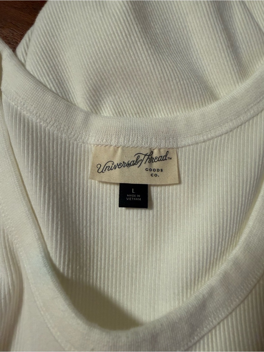 Universal Thread white Ribbed Tank Maxi Slip - Picture 2 of 3